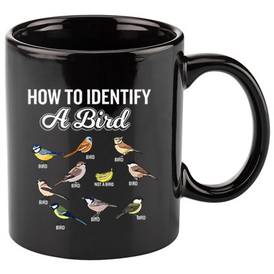 Funny Bird Watcher How To Identify A Bird Unique Birder 11oz C Handle Ceramic Mug