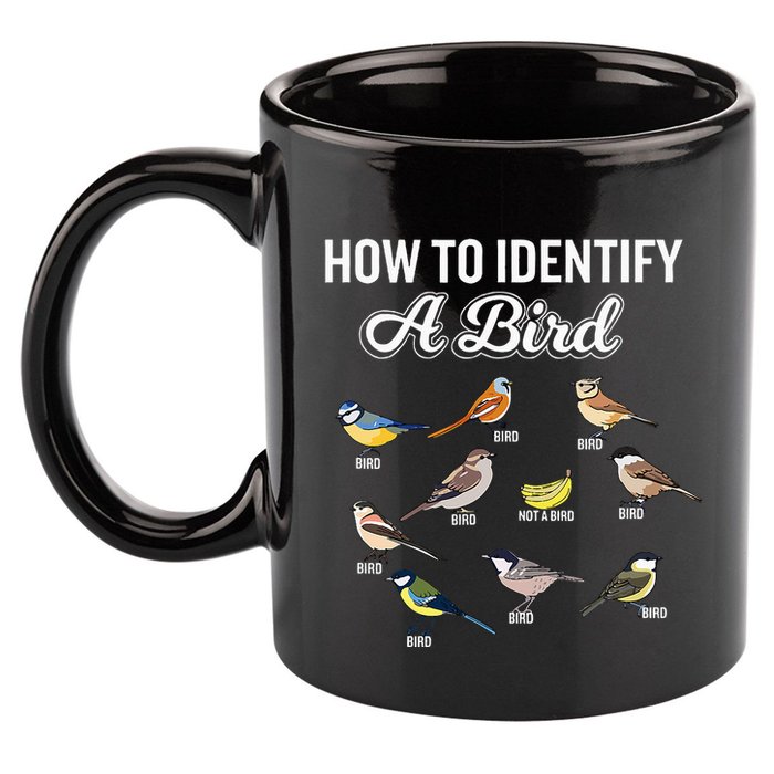 Funny Bird Watcher How To Identify A Bird Unique Birder 11oz C Handle Ceramic Mug