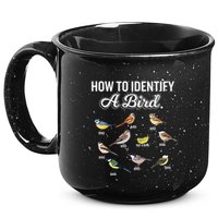 Funny Bird Watcher How To Identify A Bird Unique Birder 15oz Campfire Ceramic Mug