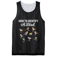 Funny Bird Watcher How To Identify A Bird Unique Birder Mesh Reversible Basketball Jersey Tank