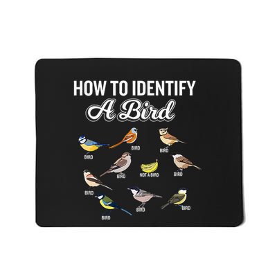Funny Bird Watcher How To Identify A Bird Unique Birder Mousepad
