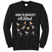 Funny Bird Watcher How To Identify A Bird Unique Birder Tall Sweatshirt