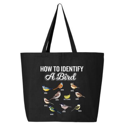 Funny Bird Watcher How To Identify A Bird Unique Birder 25L Jumbo Tote
