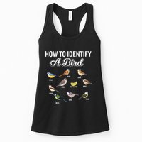 Funny Bird Watcher How To Identify A Bird Unique Birder Womens Tank Top