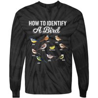 Funny Bird Watcher How To Identify A Bird Unique Birder Tie-Dye Long Sleeve Shirt