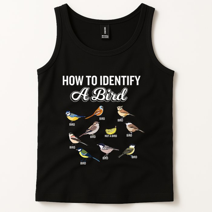 Funny Bird Watcher How To Identify A Bird Unique Birder Tank Top