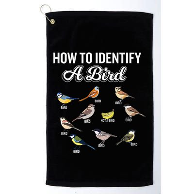 Funny Bird Watcher How To Identify A Bird Unique Birder Golf Towel