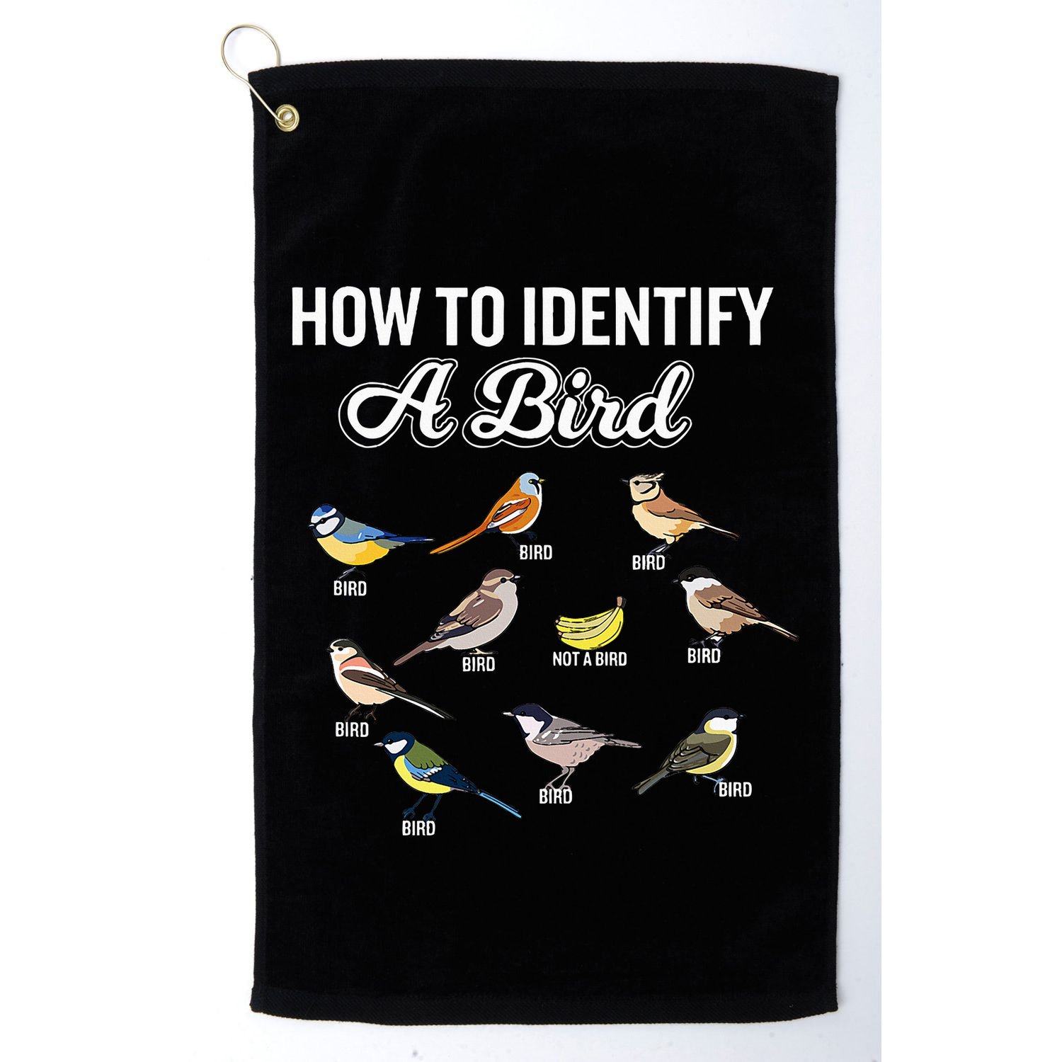 Funny Bird Watcher How To Identify A Bird Unique Birder Golf Towel