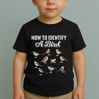 Funny Bird Watcher How To Identify A Bird Unique Birder Toddler T-Shirt