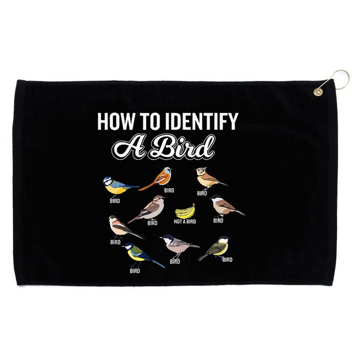 Funny Bird Watcher How To Identify A Bird Unique Birder Grommeted Golf Towel