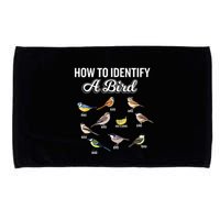 Funny Bird Watcher How To Identify A Bird Unique Birder Microfiber Hand Towel
