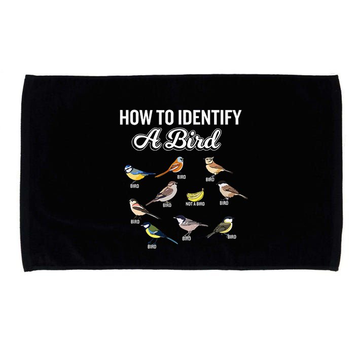 Funny Bird Watcher How To Identify A Bird Unique Birder Microfiber Hand Towel