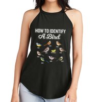 Funny Bird Watcher How To Identify A Bird Unique Birder Women's Perfect Tri Rocker Tank