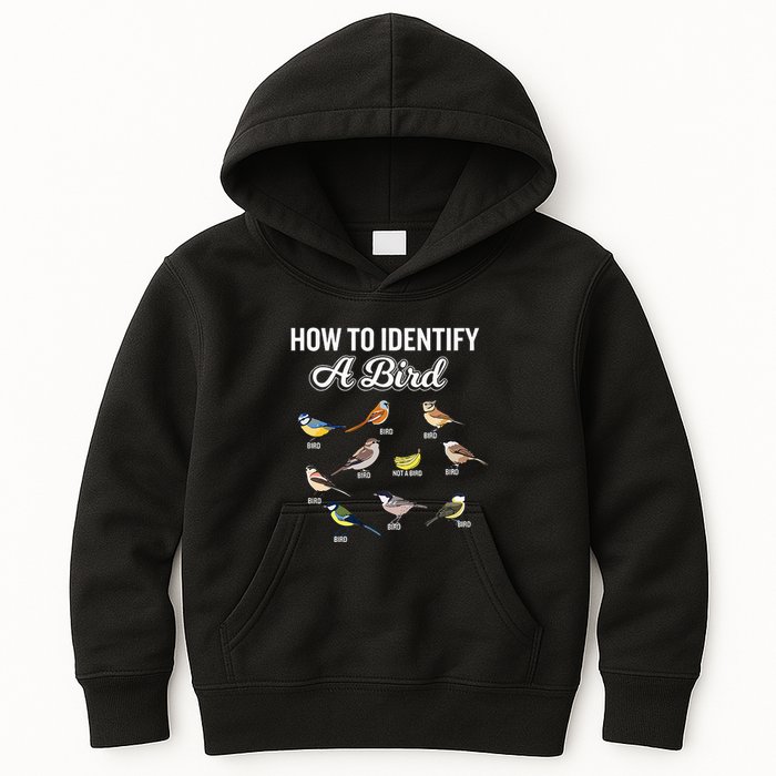 Funny Bird Watcher How To Identify A Bird Unique Birder Kids Hoodie