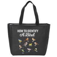 Funny Bird Watcher How To Identify A Bird Unique Birder Zip Tote Bag