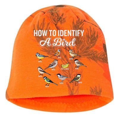 Funny Bird Watcher How To Identify A Bird Unique Birder Kati - Camo Knit Beanie