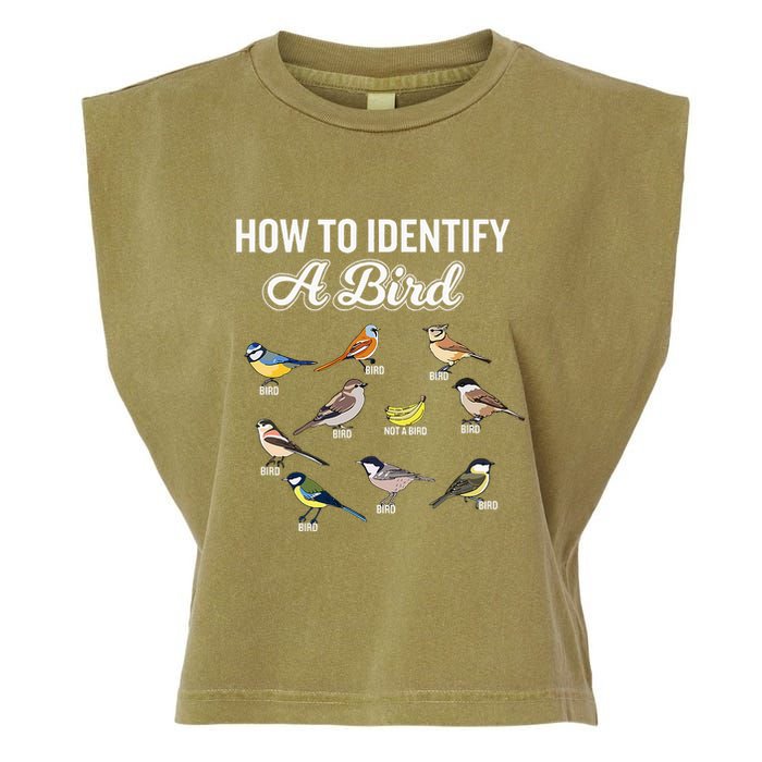 Funny Bird Watcher How To Identify A Bird Unique Birder Garment-Dyed Women's Muscle Tee