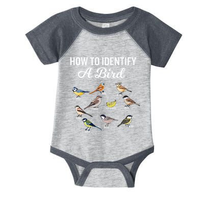 Funny Bird Watcher How To Identify A Bird Unique Birder Infant Baby Jersey Bodysuit