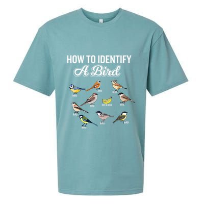 Funny Bird Watcher How To Identify A Bird Unique Birder Sueded Cloud Jersey T-Shirt
