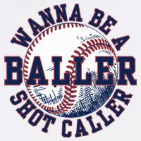 Funny Baller Wanna Be A Shot Caller Baseball Player Hoodie