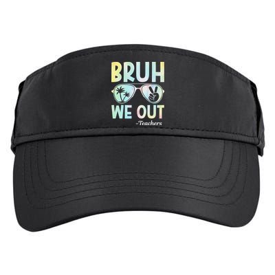 Funny Bruh We Out Teachers End Of School Year Teacher Adult Drive Performance Visor