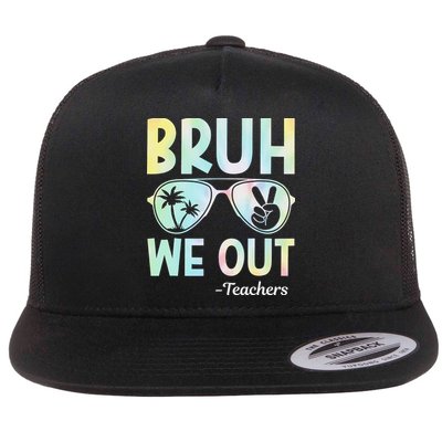 Funny Bruh We Out Teachers End Of School Year Teacher Flatbill Hat