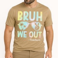 Funny Bruh We Out Teachers End Of School Year Teacher Cooling Performance Crew T-Shirt
