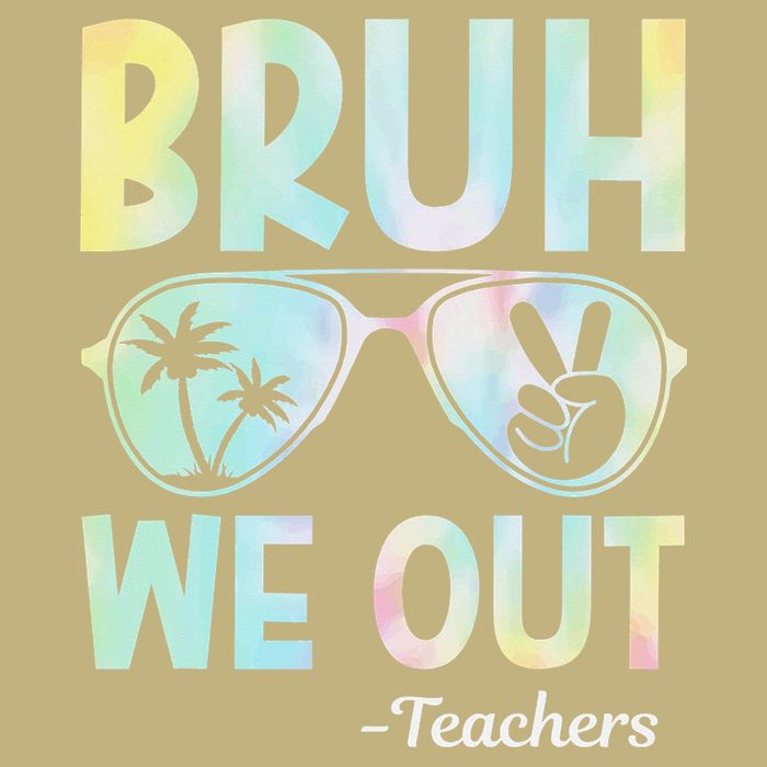 Funny Bruh We Out Teachers End Of School Year Teacher Cooling Performance Crew T-Shirt