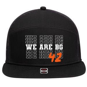 Free BG. We are BG. 7 Panel Mesh Trucker Snapback Hat