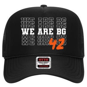 Free BG. We are BG. High Crown Mesh Back Trucker Hat