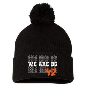 Free BG. We are BG. Pom Pom 12in Knit Beanie