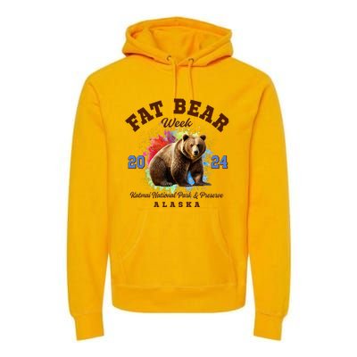 Fat Bear Week 2024 Katmai National Park And Preserve Alaska Premium Hoodie