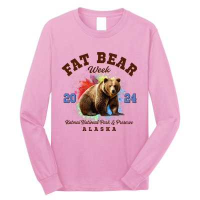 Fat Bear Week 2024 Katmai National Park And Preserve Alaska Long Sleeve Shirt