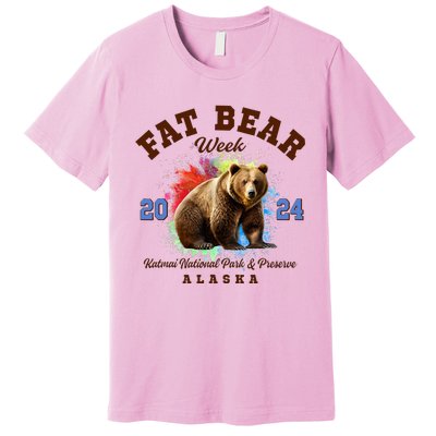 Fat Bear Week 2024 Katmai National Park And Preserve Alaska Premium T-Shirt