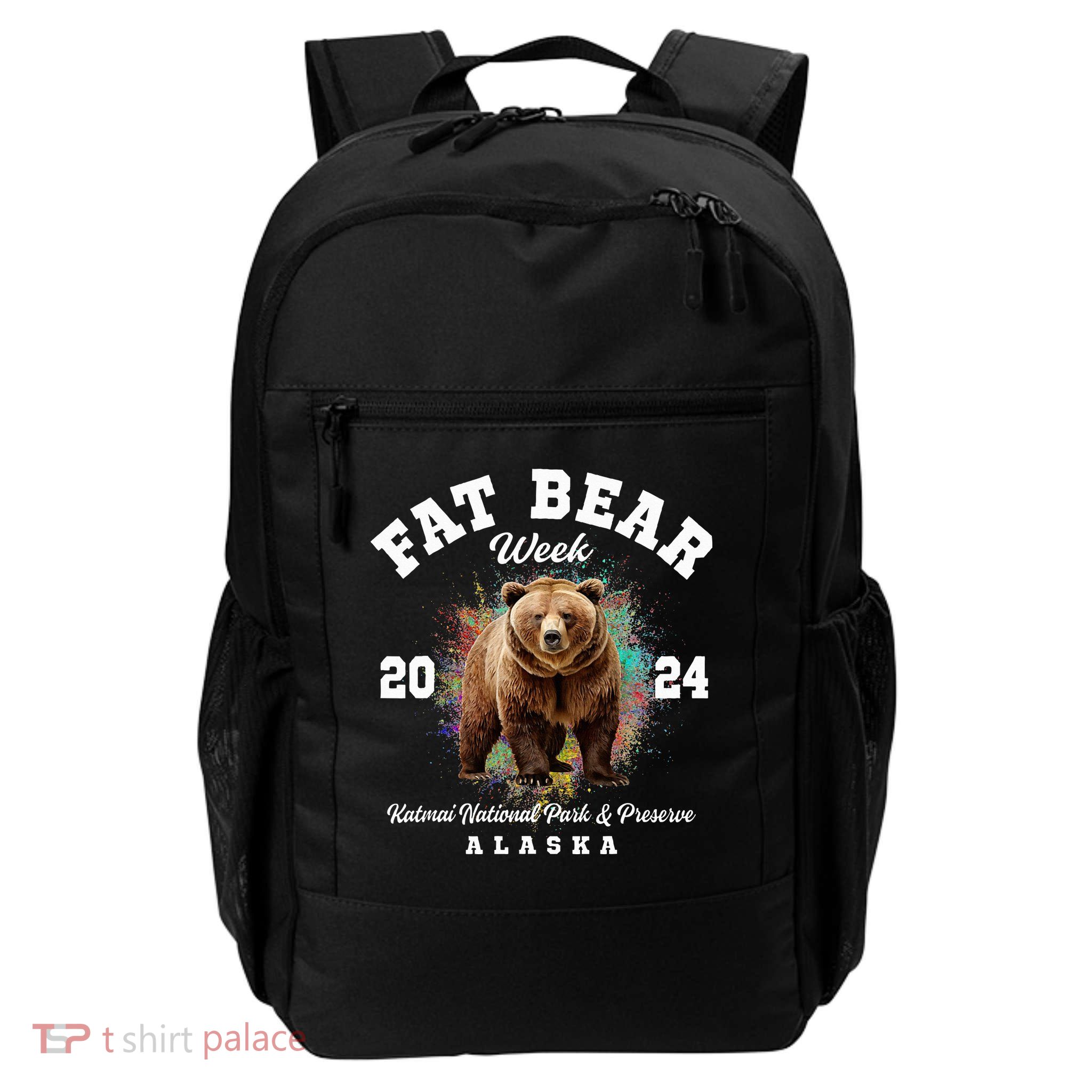 Fat Bear Week 2024 Katmai National Park And Preserve Alaska Backpack