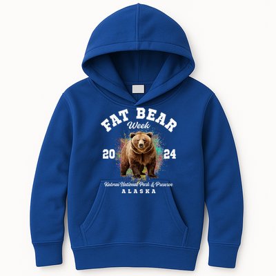 Fat Bear Week 2024 Katmai National Park And Preserve Alaska Kids Hoodie
