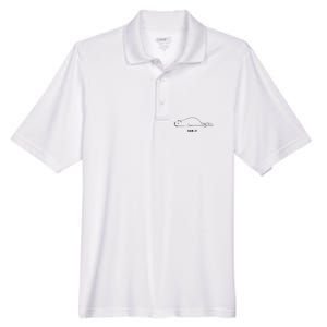 Funny Beaver Wildlife Pun Dam It Men's Origin Performance Pique Polo