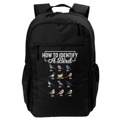 Funny Bird Watcher How To Identify A Bird Unique Birder Daily Commute Backpack