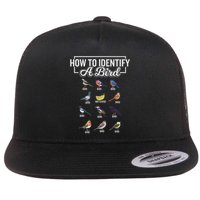 Funny Bird Watcher How To Identify A Bird Unique Birder Flat Bill Trucker Hat