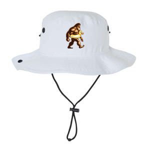 Funny Bigfoot Wearing Duck Floater Legacy Cool Fit Booney Bucket Hat