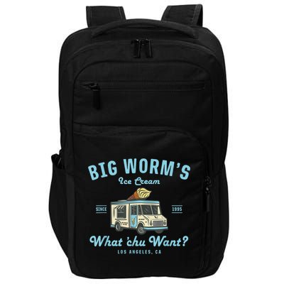 Funny Big Worm's Ice Cream Truck Gift What Chu Want Gift Impact Tech Backpack