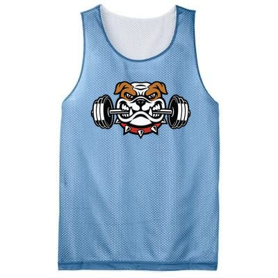 Funny Bulldog Weightlifting Fitness Gym Mesh Reversible Basketball Jersey Tank