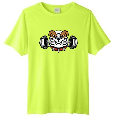 Funny Bulldog Weightlifting Fitness Gym Tall Fusion ChromaSoft Performance T-Shirt