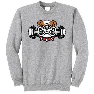 Funny Bulldog Weightlifting Fitness Gym Sweatshirt