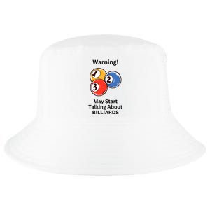 Funny Billiards Warning May Start Talking About Billiards Cool Comfort Performance Bucket Hat