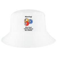 Funny Billiards Warning May Start Talking About Billiards Cool Comfort Performance Bucket Hat