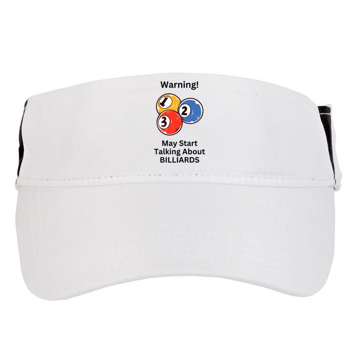 Funny Billiards Warning May Start Talking About Billiards Adult Drive Performance Visor