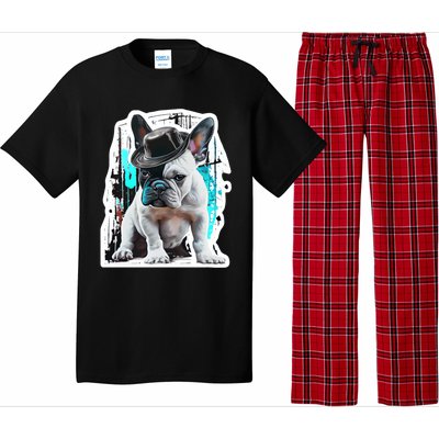 French Bulldog With Hat Urban Street Art Meaningful Gift Pajama Set