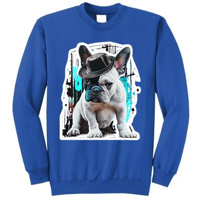 French Bulldog With Hat Urban Street Art Meaningful Gift Sweatshirt