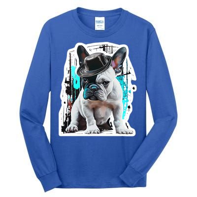 French Bulldog With Hat Urban Street Art Meaningful Gift Tall Long Sleeve T-Shirt